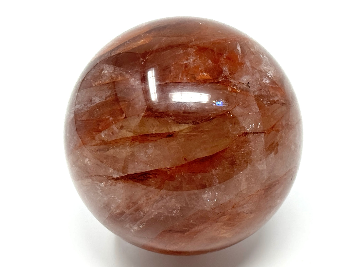 Large Hematoid Quartz Crystal Sphere 9.3cm