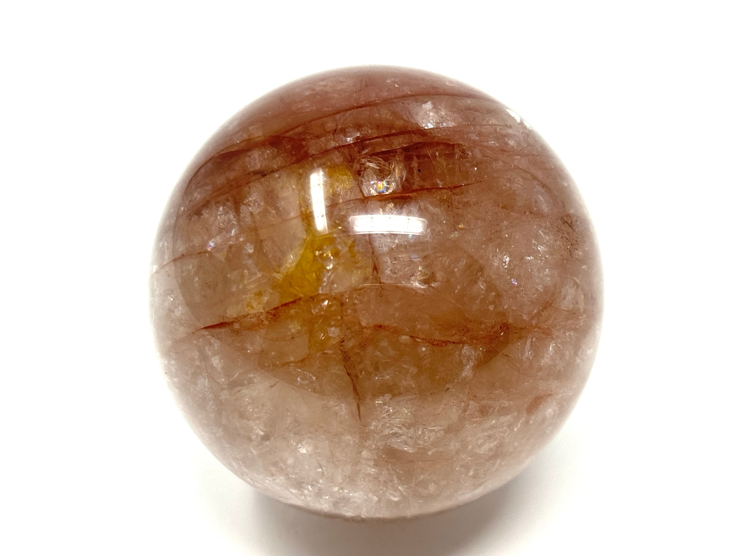 Hematoid Quartz Crystal Sphere 7.1cm