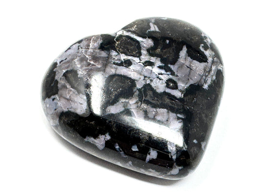 Indigo Gabbro Crystal Heart 6.8cm
