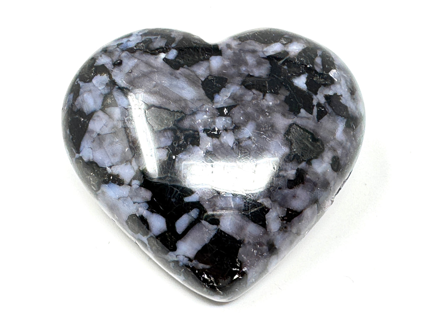 Indigo Gabbro Crystal Heart 7cm