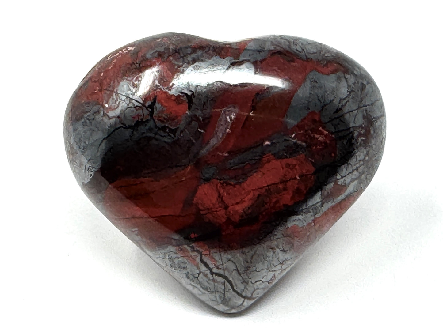 Jaspilite Crystal Heart 5.6cm