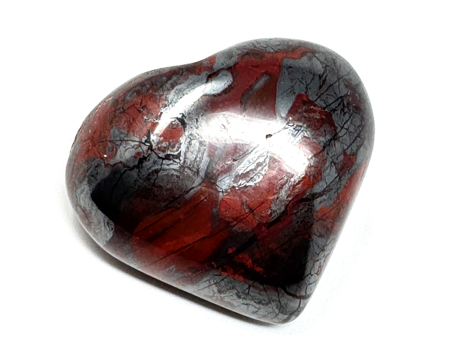 Jaspilite Crystal Heart 5.6cm