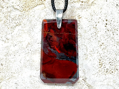 Jaspilite Crystal Pendant