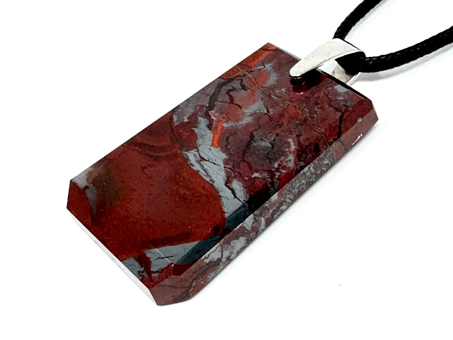 Jaspilite Crystal Pendant