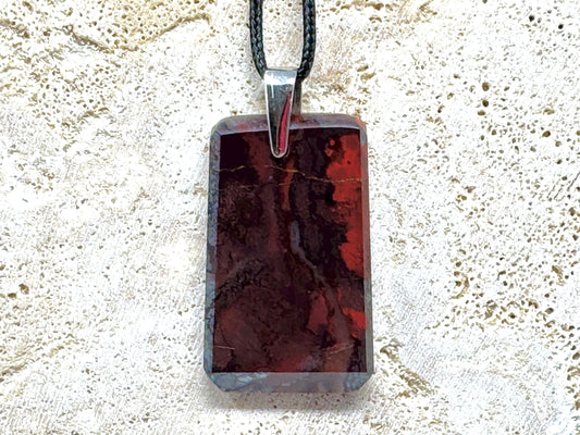 Jaspilite Crystal Pendant 4.1cm