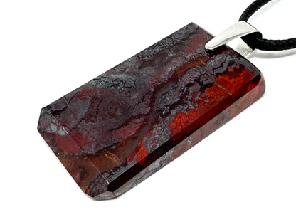 Jaspilite Crystal Pendant 4.1cm