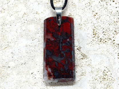 Jaspilite Crystal Pendant 4.5cm