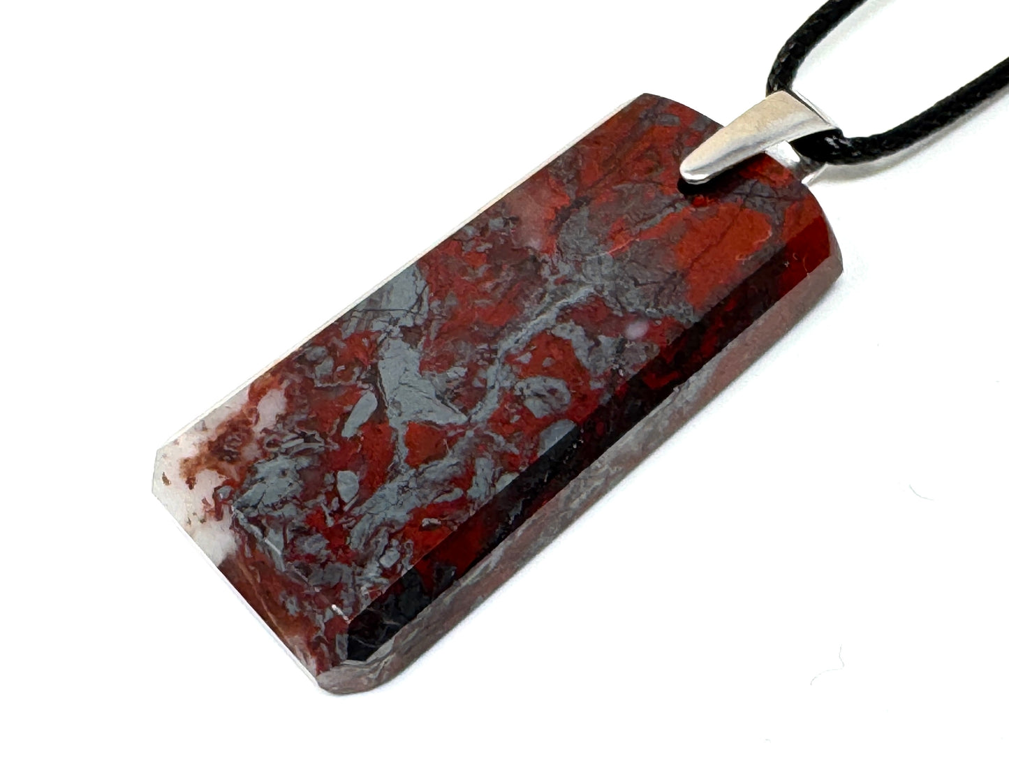 Jaspilite Crystal Pendant 4.5cm