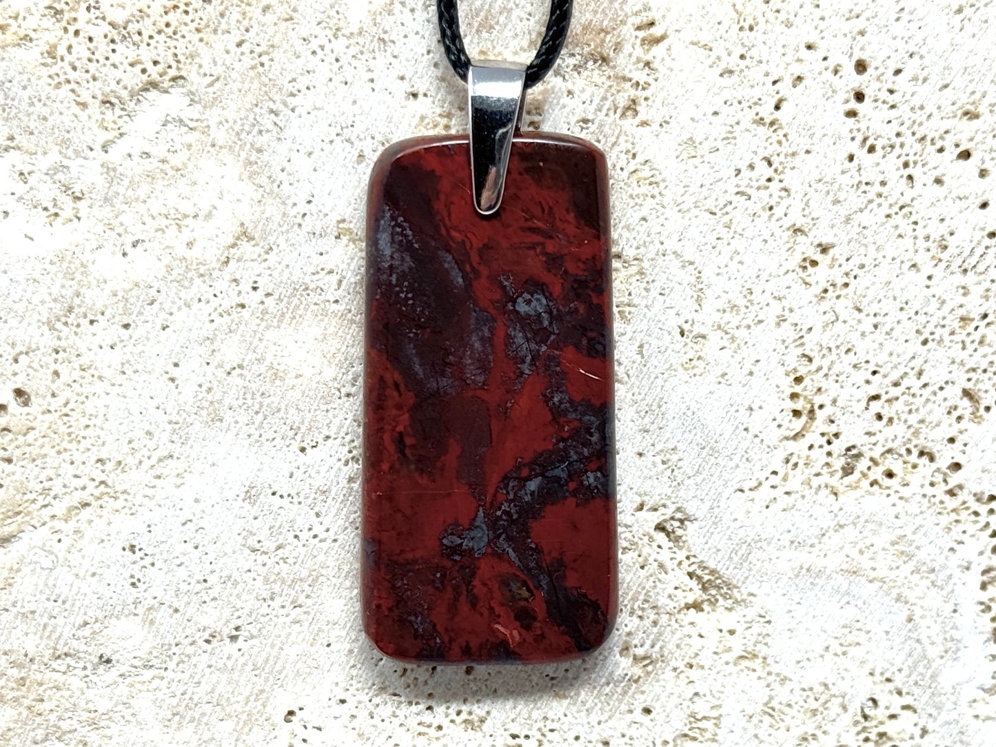Jaspilite Crystal Pendant 4.4cm