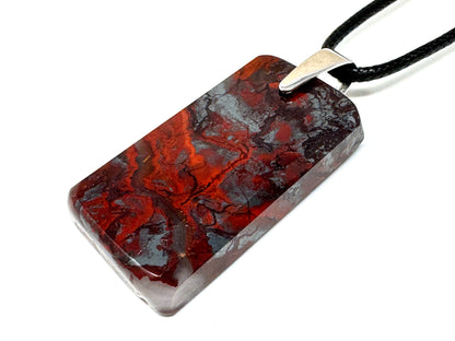 Jaspilite Crystal Pendant 3.8cm