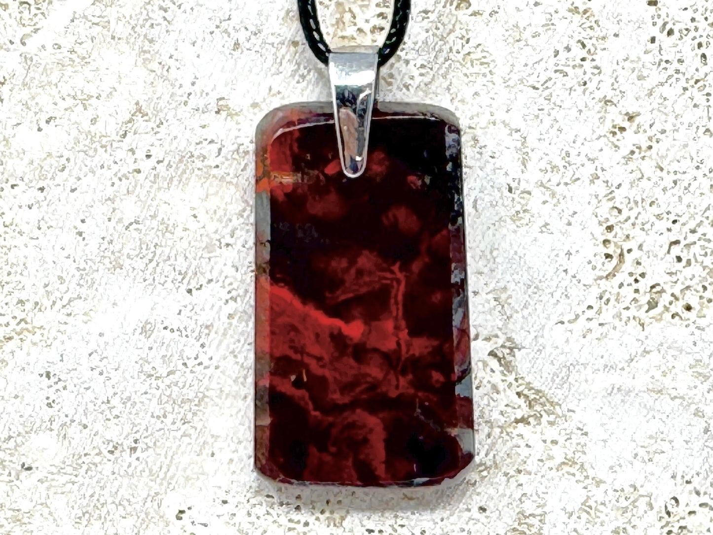 Jaspilite Crystal Pendant 3.8cm