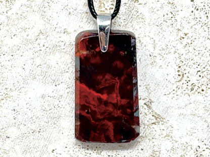 Jaspilite Crystal Pendant 3.8cm