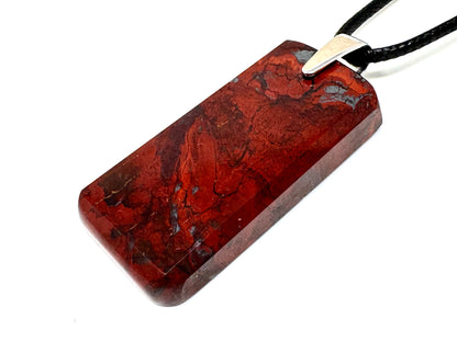 Jaspilite Crystal Pendant 4.3cm