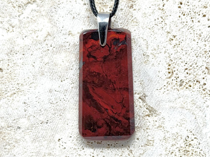 Jaspilite Crystal Pendant 4.3cm