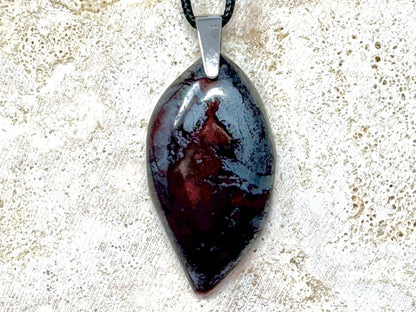 Jaspilite Crystal Pendant 4.3cm