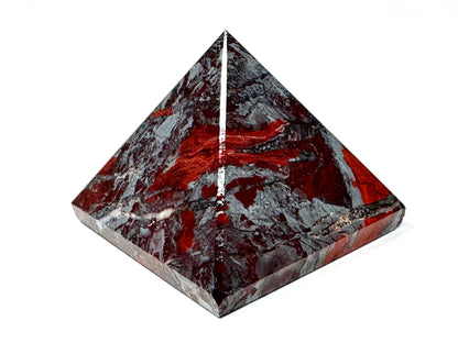 Jaspilite Crystal Pyramid 6.9cm