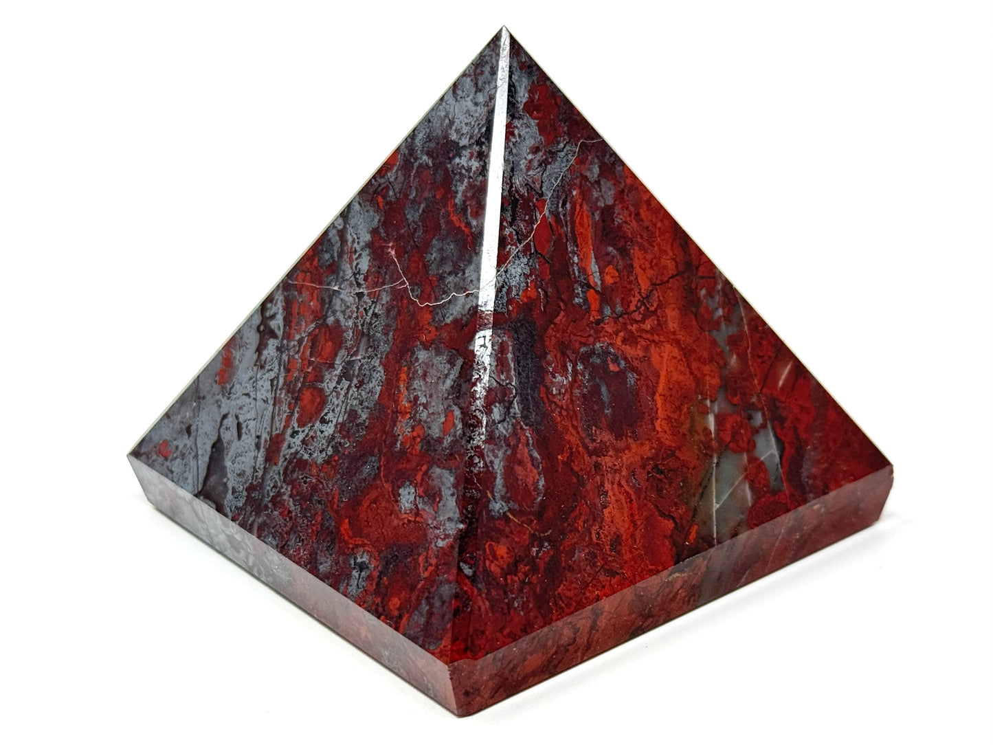 Jaspilite Crystal Pyramid 6.7cm