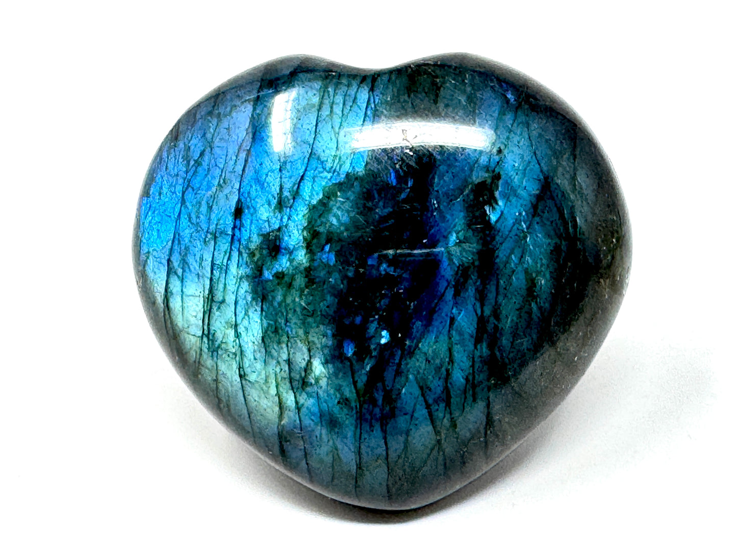 Labradorite Crystal Heart 5.1cm