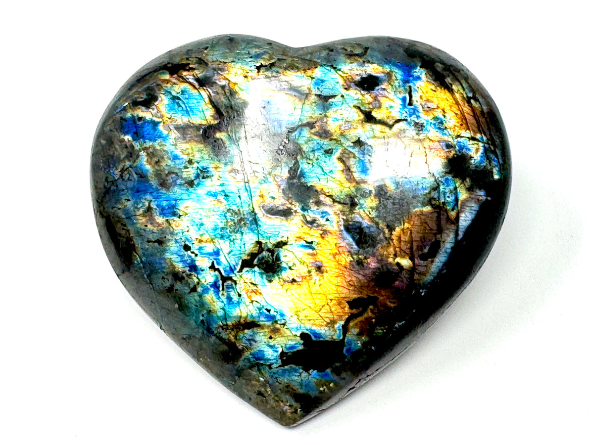 Large Labradorite Crystal Heart 10.1cm