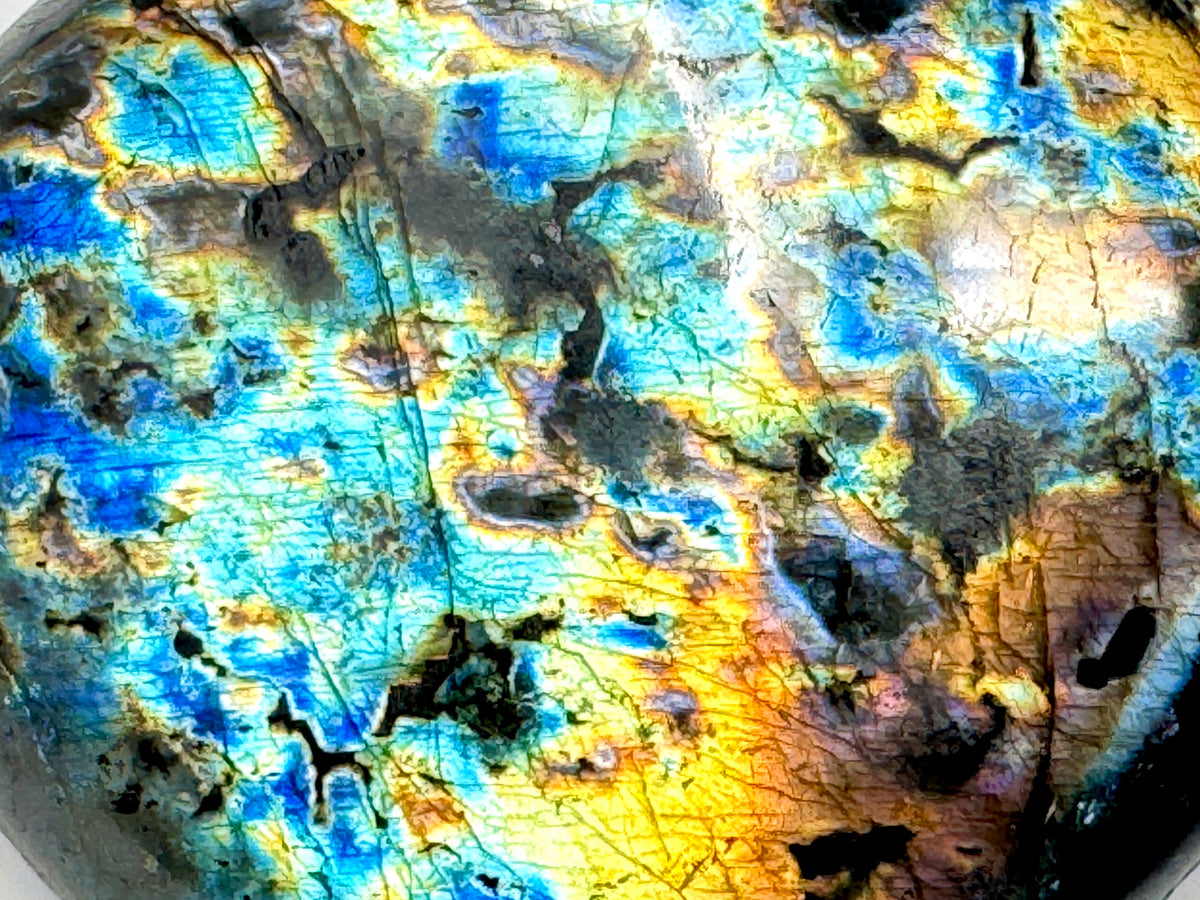 Large Labradorite Crystal Heart 10.1cm