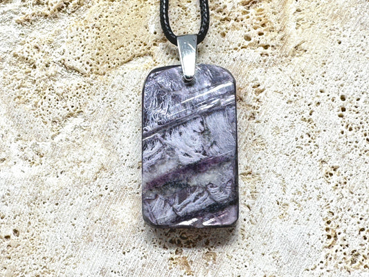 Lepidolite Pendant Ingot 3.4cm