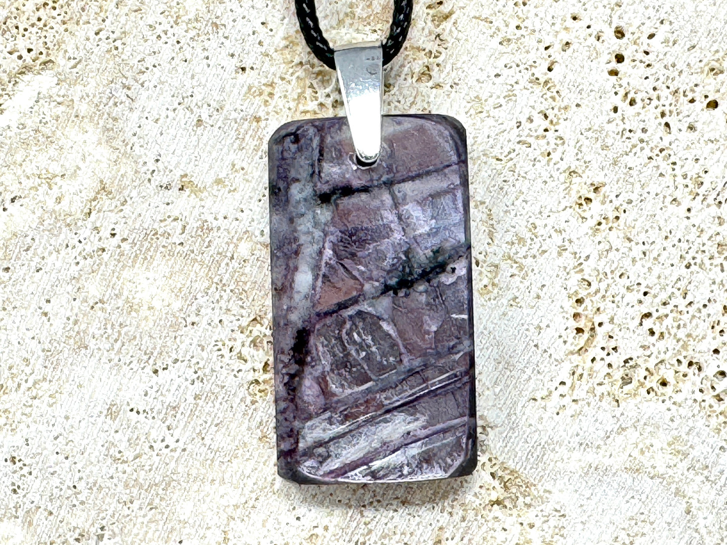 Lepidolite Pendant Ingot 3.4cm