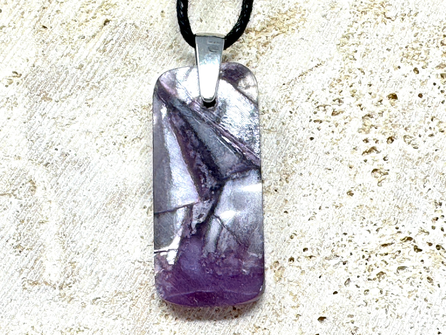Lepidolite Pendant Ingot 3.5cm