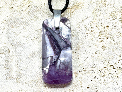 Lepidolite Pendant Ingot 3.5cm