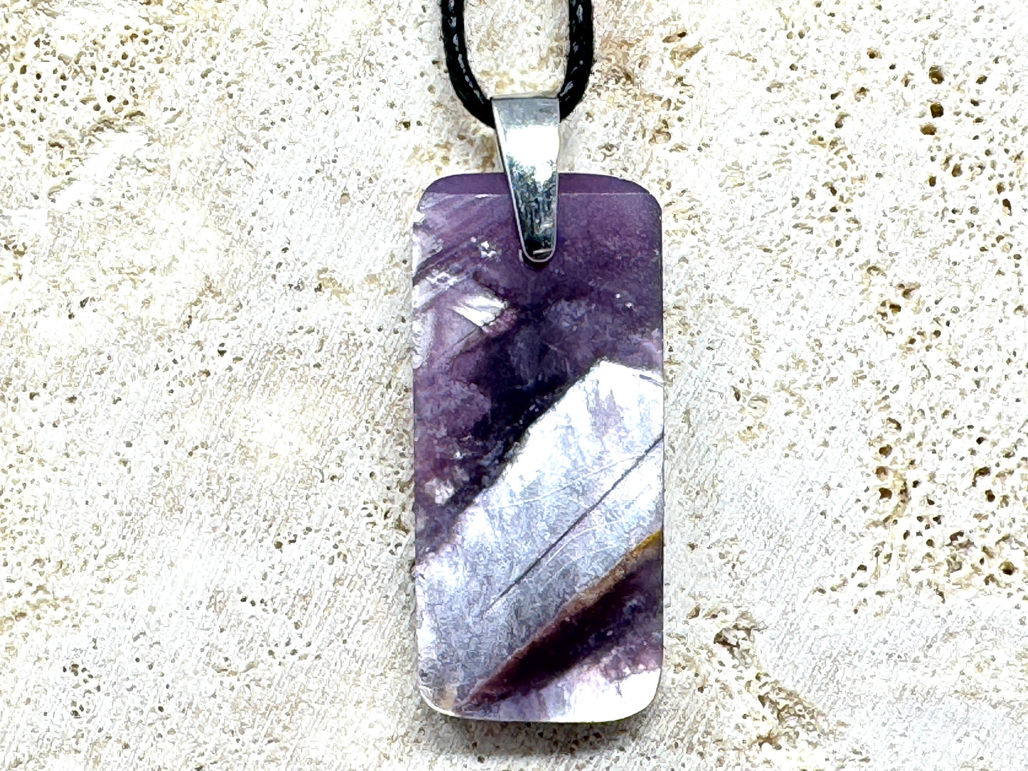 Lepidolite Pendant Ingot 3.6cm