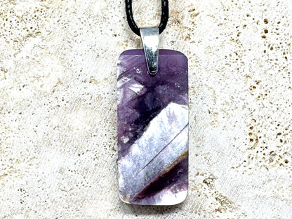 Lepidolite Pendant Ingot 3.6cm