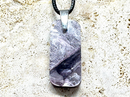 Lepidolite Pendant Ingot 3.4cm