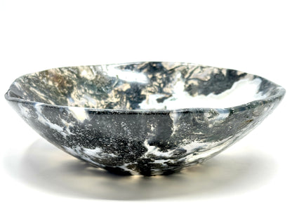Large Moss Agate Crystal Bowl 20.5cm