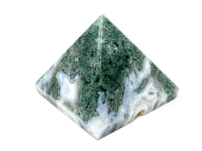 Moss Agate Crystal Pyramid 6.1cm