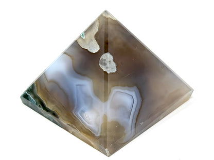 Moss Agate Crystal Pyramid 6.3cm