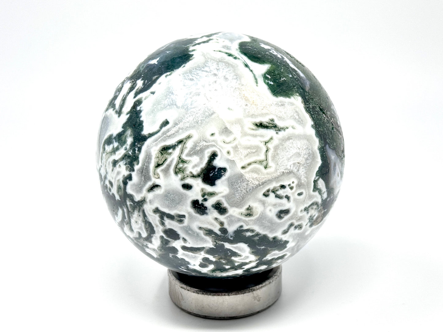 Very Large Moss Agate Crystal Sphere 14.2cm