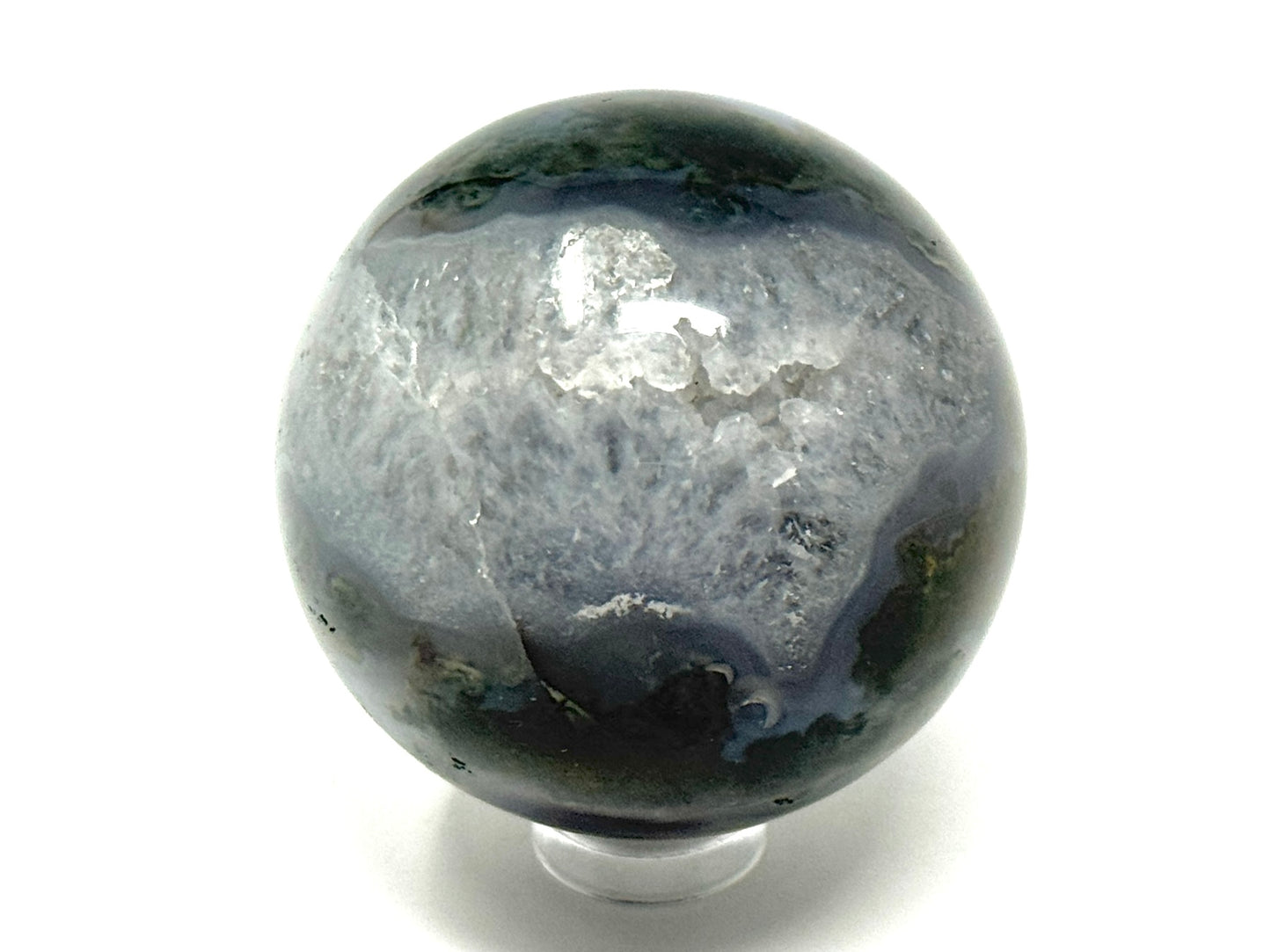 Moss Agate Crystal Sphere 4.9cm