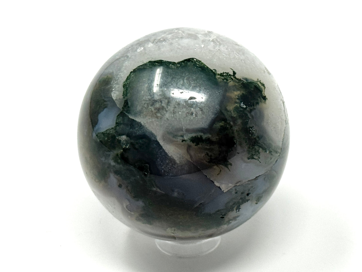 Moss Agate Crystal Sphere 4.9cm