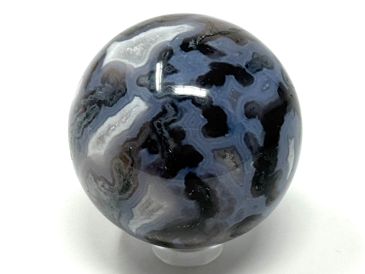 Moss Agate Crystal Sphere 5cm