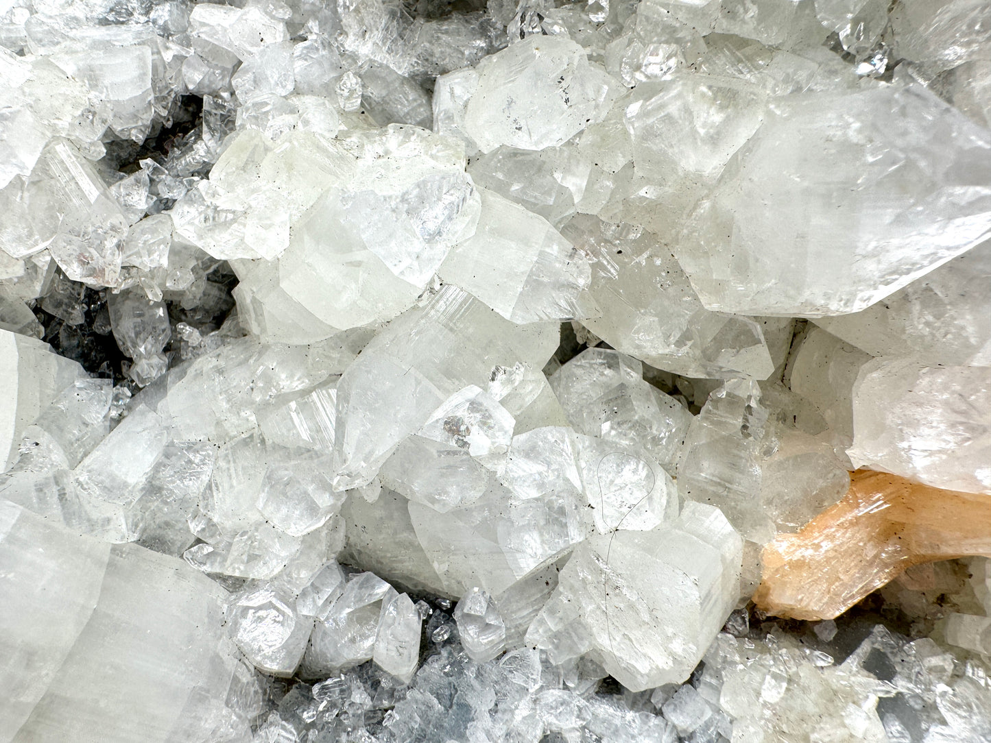Large Natural Apophyllite Crystal Cluster With Stilbite 15.7cm