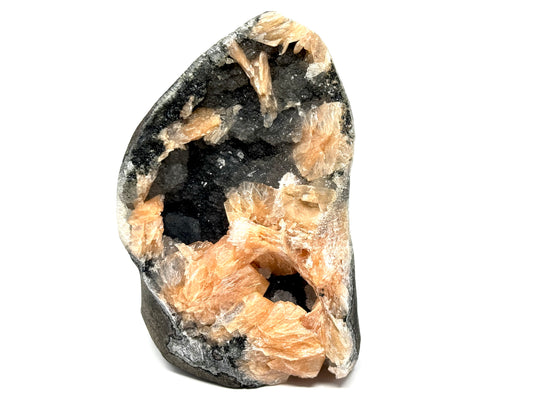 Natural Zeolite Crystal Druzy Chalcedony With Stilbite 13cm