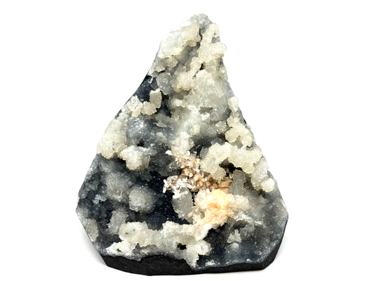 Natural Zeolite Crystal Druzy Chalcedony With Stilbite 10.5cm