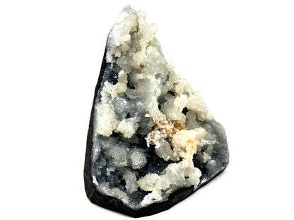 Natural Zeolite Crystal Druzy Chalcedony With Stilbite 10.5cm