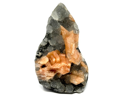 Natural Zeolite Crystal Druzy Chalcedony With Stilbite 12.7cm