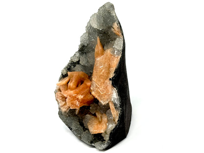 Natural Zeolite Crystal Druzy Chalcedony With Stilbite 12.7cm