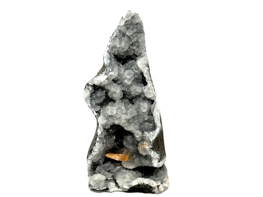 Natural Zeolite Crystal Druzy Chalcedony With Stilbite 17.8cm