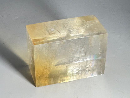 Polished Optical Honey Calcite Crystal 5.4cm