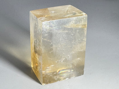 Polished Optical Honey Calcite Crystal 5.4cm