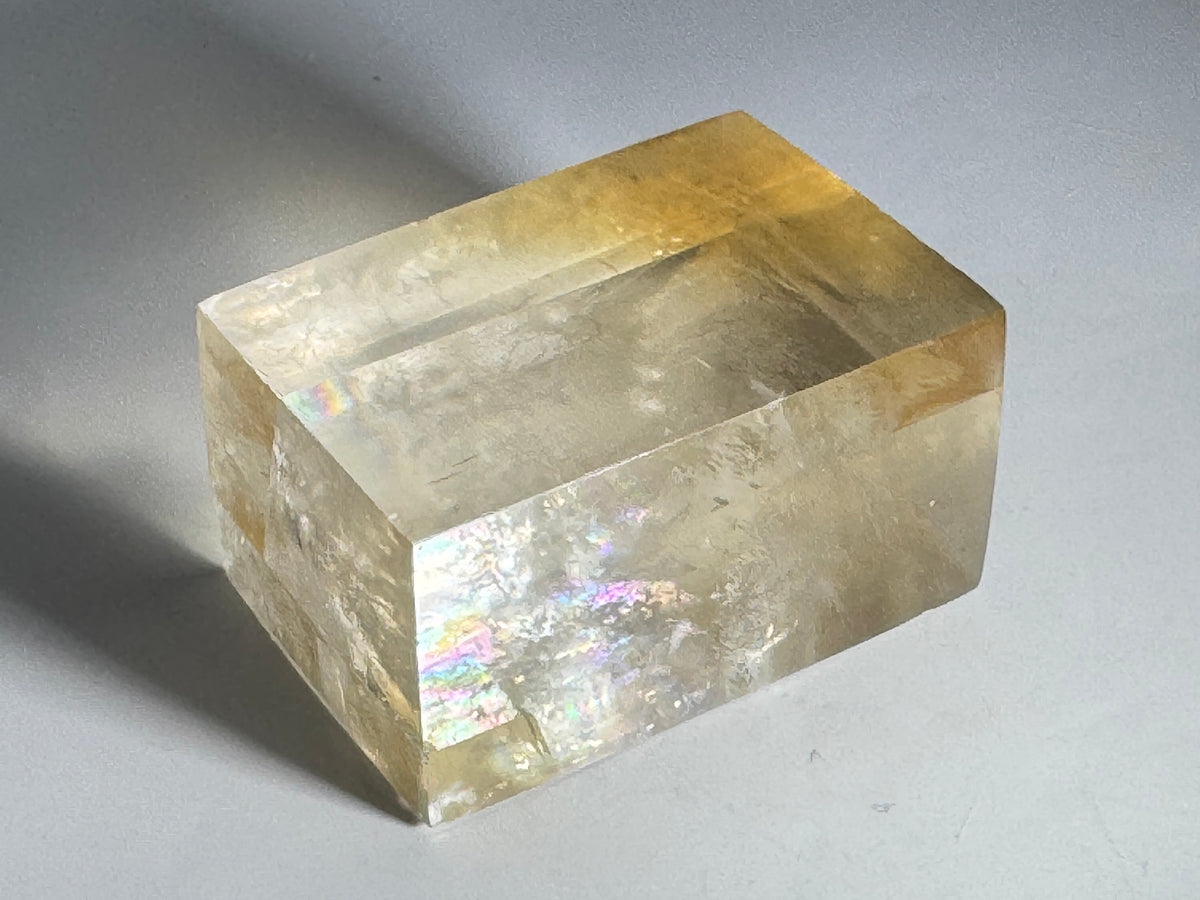 Polished Optical Honey Calcite Crystal 5.4cm
