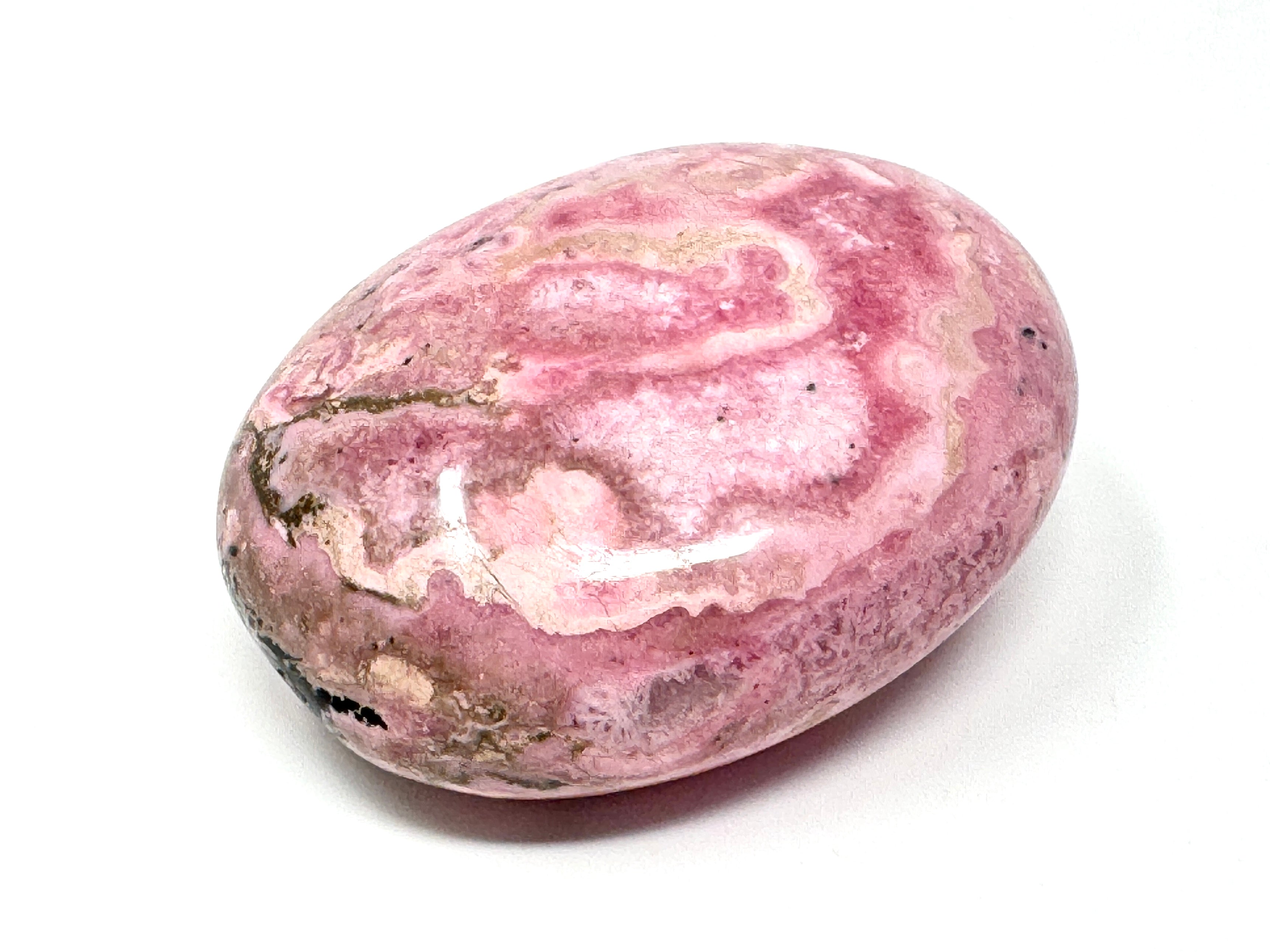 Peruvian Rhodonite Palm Stone | Buy Bubble Gum Rhodonite Crystals ...