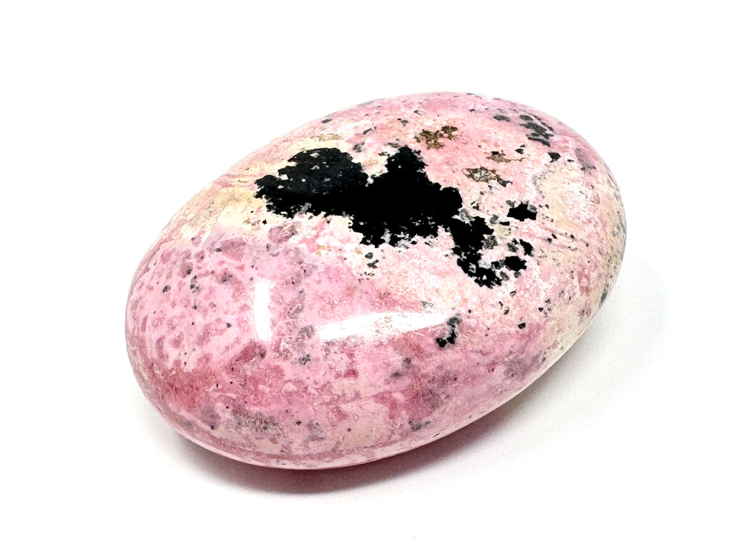 Peruvian Rhodonite Crystal Pebble 5.8cm